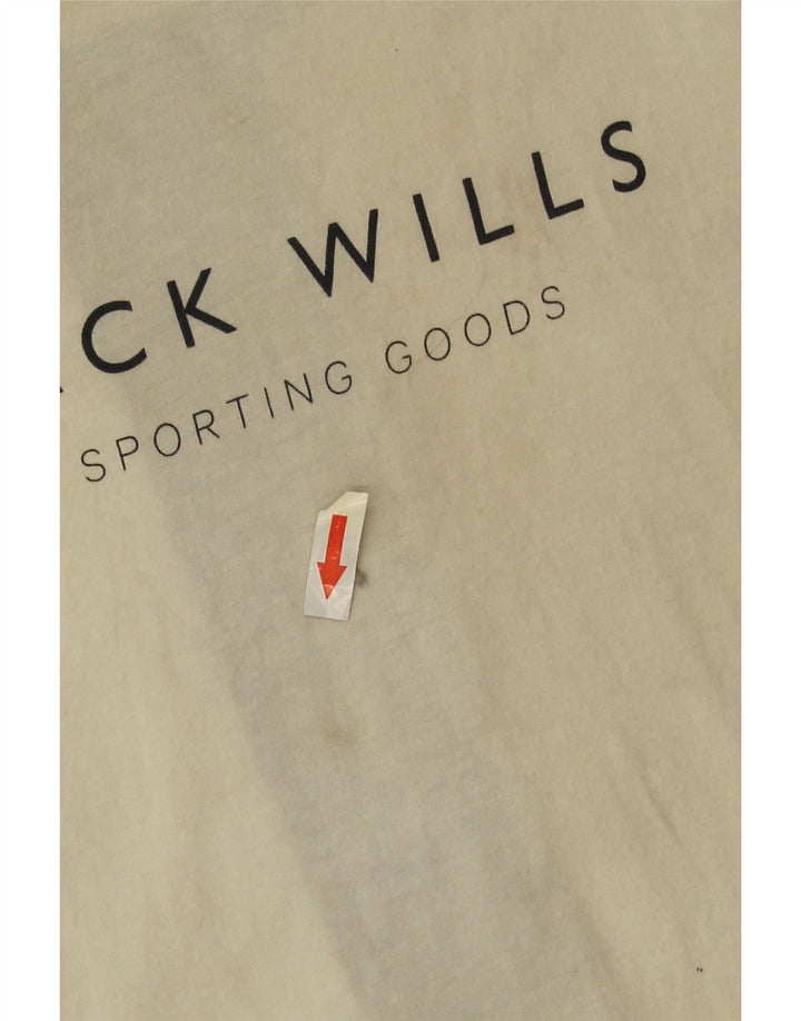 Jack Wills Mens Graphic T-Shirt Top Medium White Colourblock Cotton