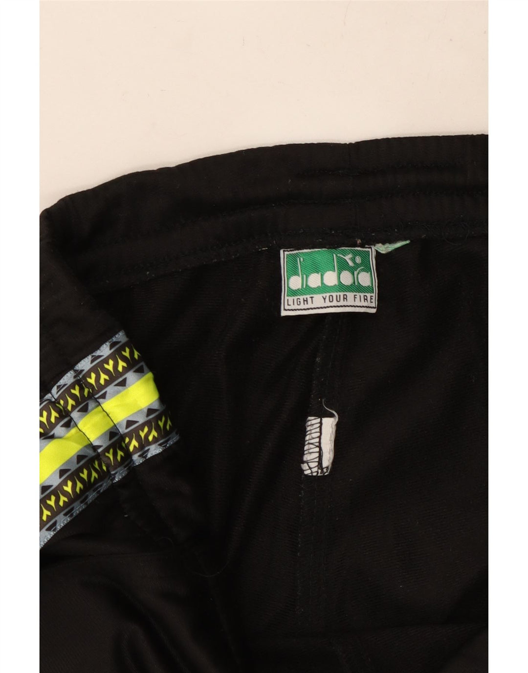 Diadora Mens Tracksuit Trousers Large Black Colourblock