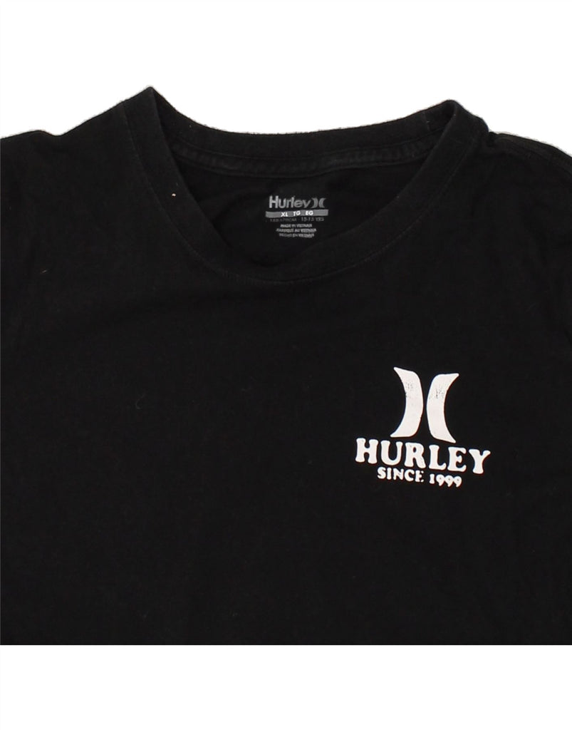 HURLEY Boys Graphic T-Shirt Top 13-14 Years XL Black | Vintage Hurley | Thrift | Second-Hand Hurley | Used Clothing | Messina Hembry 
