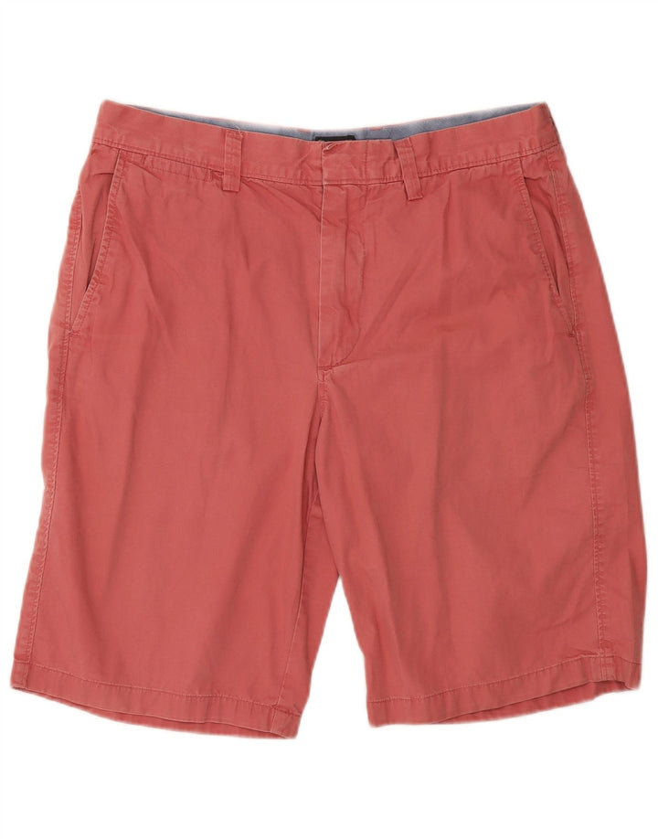 J. CREW Mens Club Chino Shorts W31 Medium Red Cotton