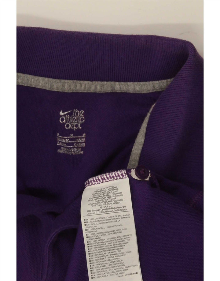 Nike Mens Polo Shirt Medium Purple Cotton