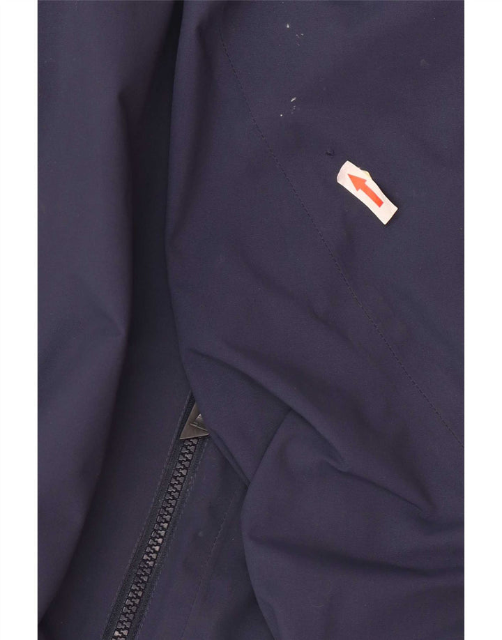 Musto Mens Hooded Rain Jacket UK 40 Large Navy Blue Polyester