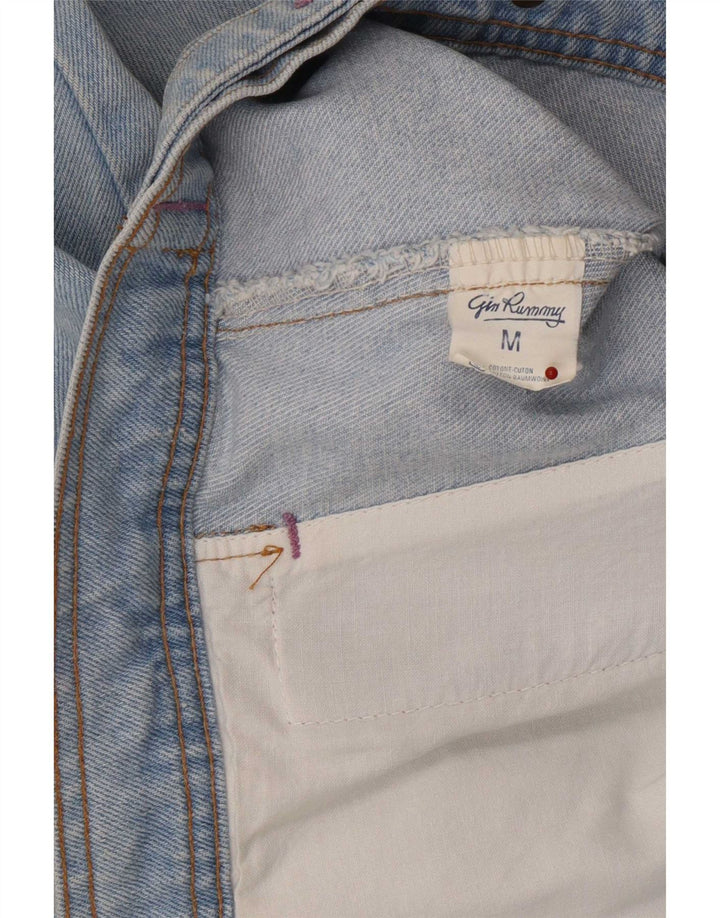 Vintage Womens Denim Jacket UK 14 Medium Blue Cotton