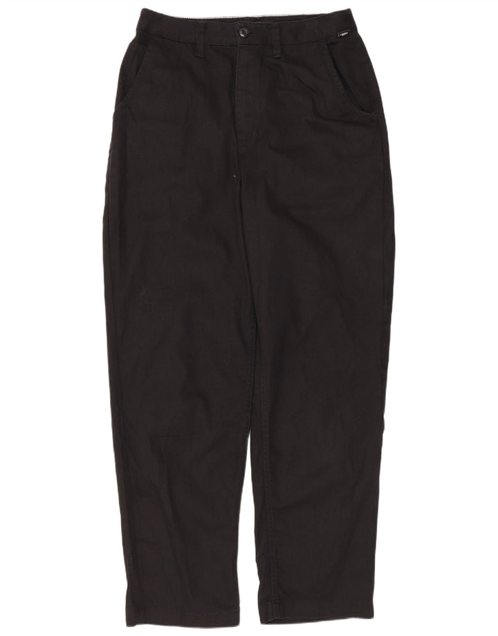 VANS Womens Tapered Chino Trousers W28 L27 Black Cotton