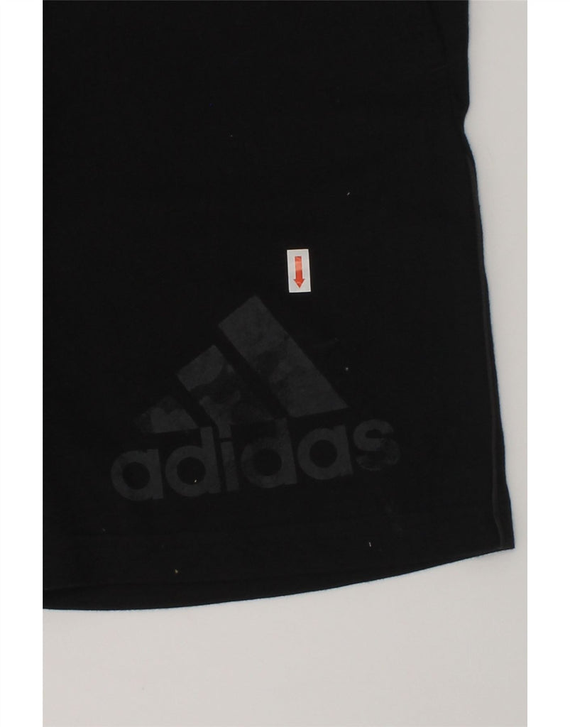 ADIDAS Boys Sport Shorts 11-12 Years Black Cotton | Vintage Adidas | Thrift | Second-Hand Adidas | Used Clothing | Messina Hembry 