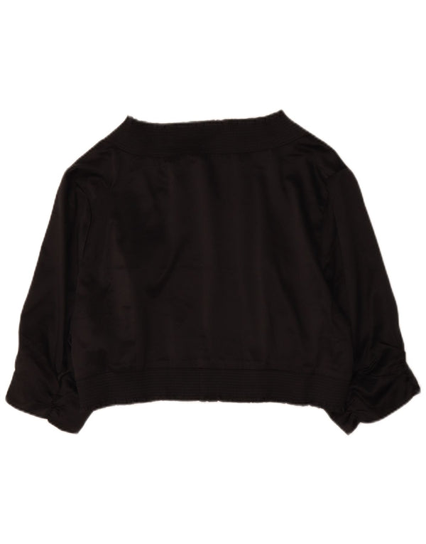 Marks & Spencer Womens Autograph Short Sleeve Bolero Top UK 18 XL Black