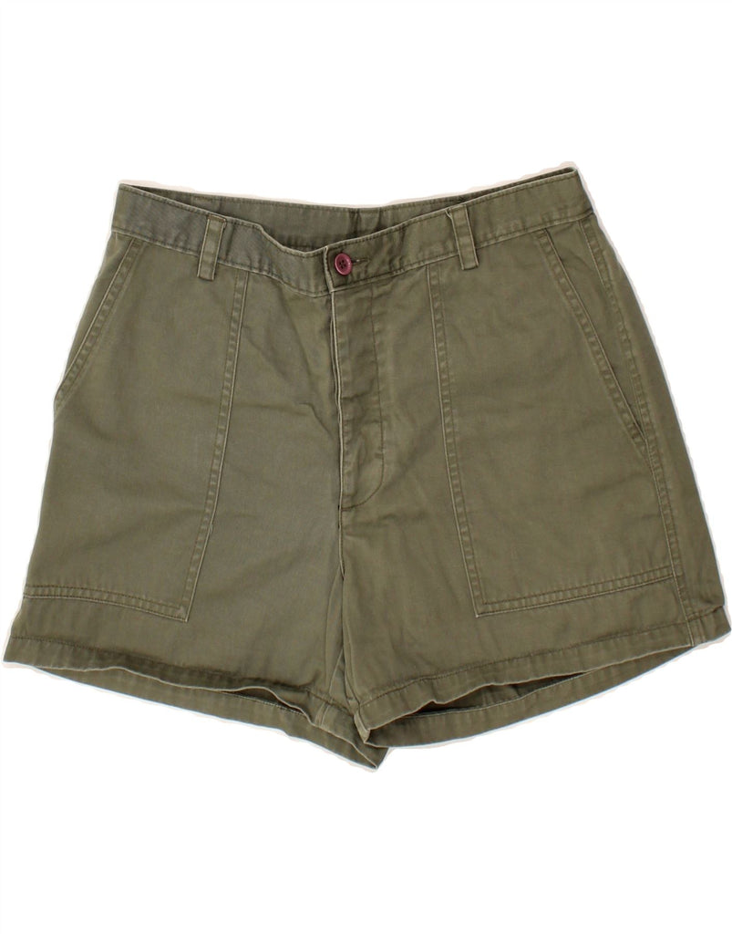 J. CREW Womens Chino Shorts US 10 Large W32  Khaki Cotton Vintage J. Crew and Second-Hand J. Crew from Messina Hembry 