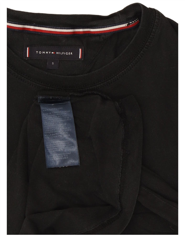 Tommy Hilfiger Mens T-Shirt Top Small Black Cotton