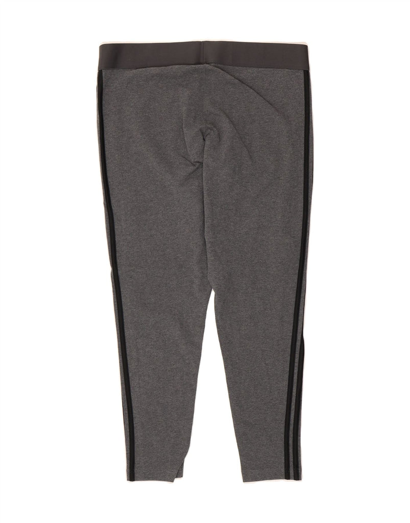 ADIDAS Womens Leggings UK 20/22 XL  Grey Colourblock Cotton Vintage Adidas and Second-Hand Adidas from Messina Hembry 