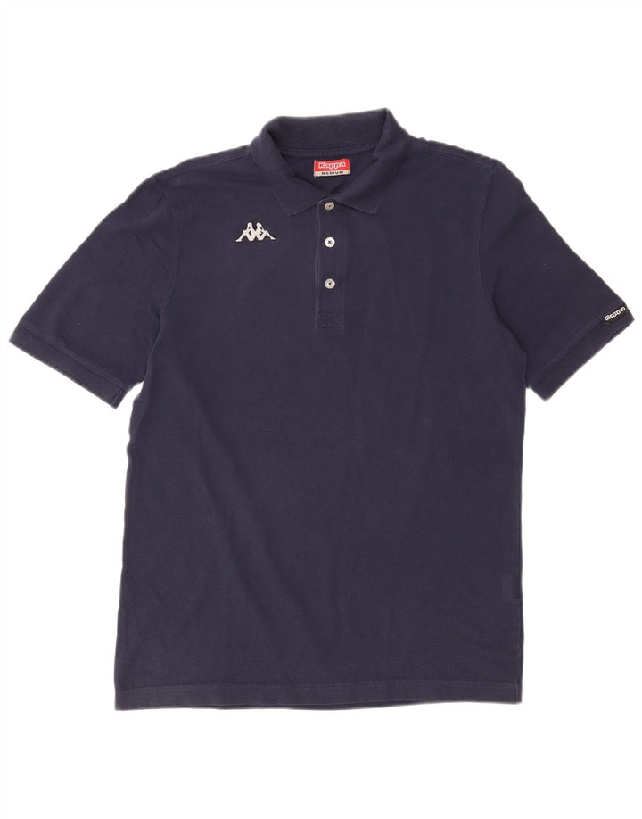 Kappa Mens Polo Shirt Medium Navy Blue Cotton