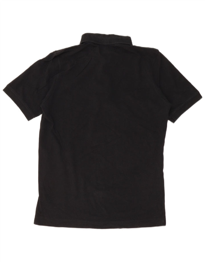 KAPPA Mens Polo Shirt Medium Black Cotton