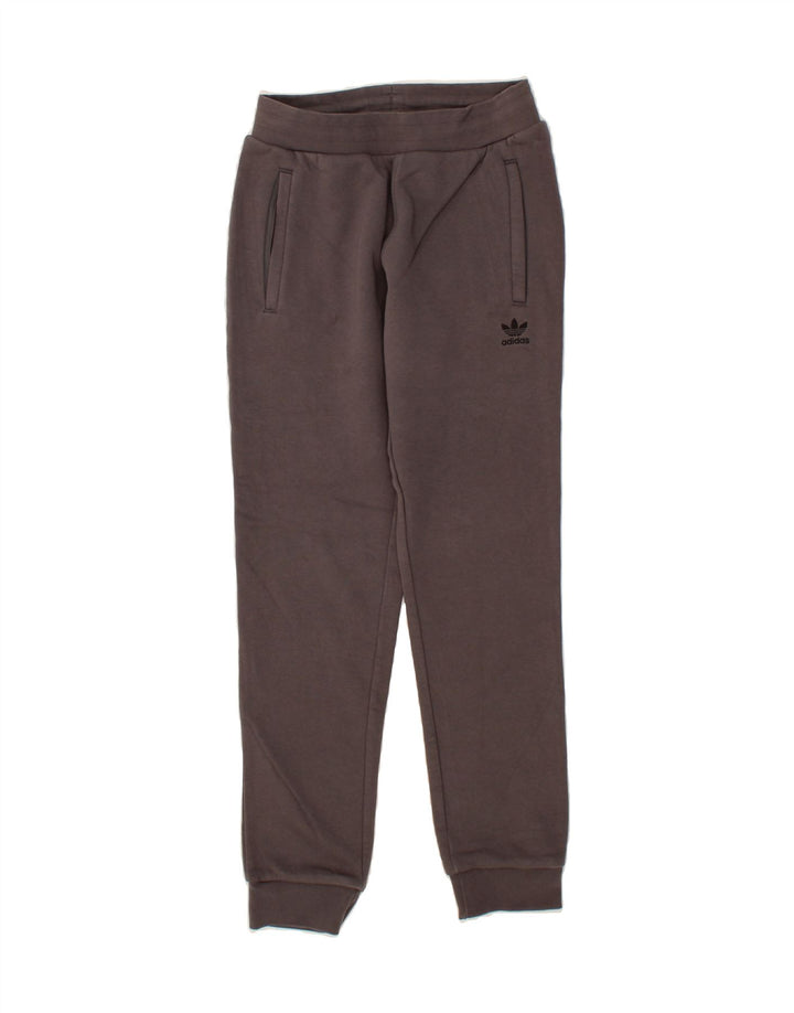 ADIDAS Mens Tracksuit Trousers Joggers Small Grey Cotton Vintage Adidas and Second-Hand Adidas from Messina Hembry 