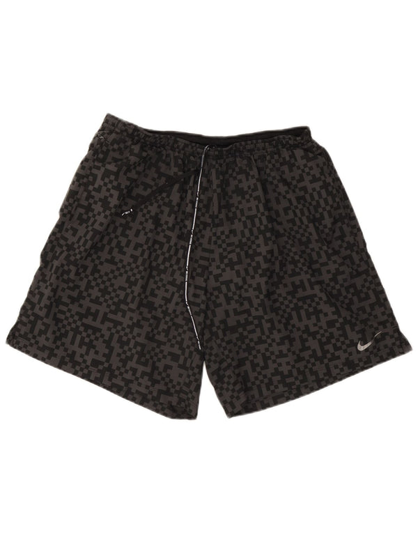 Nike Mens Dri Fit Sport Shorts XL  Black Geometric Polyester
