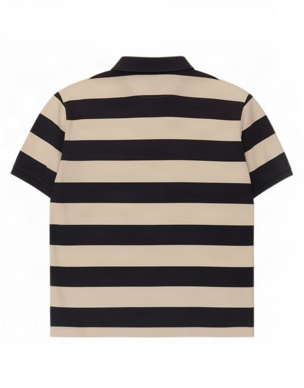 Gant Mens Polo Shirt 2XL Navy Blue Striped Cotton