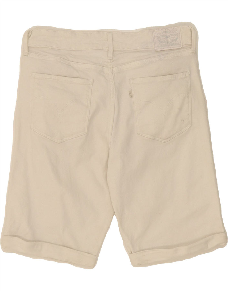 LEVI'S Womens Denim Shorts W28 Medium White Cotton Vintage Levi's and Second-Hand Levi's from Messina Hembry 