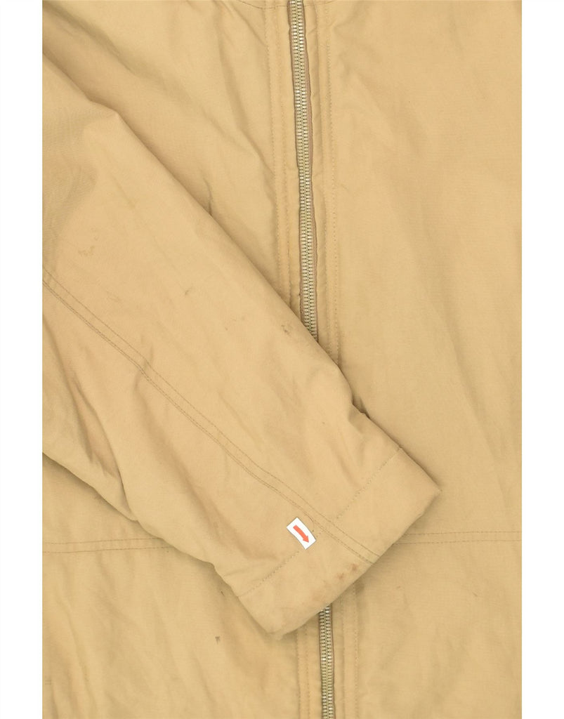 GAS Womens Hooded Windbreaker Jacket UK 16 Large Beige Nylon | Vintage Gas | Thrift | Second-Hand Gas | Used Clothing | Messina Hembry 
