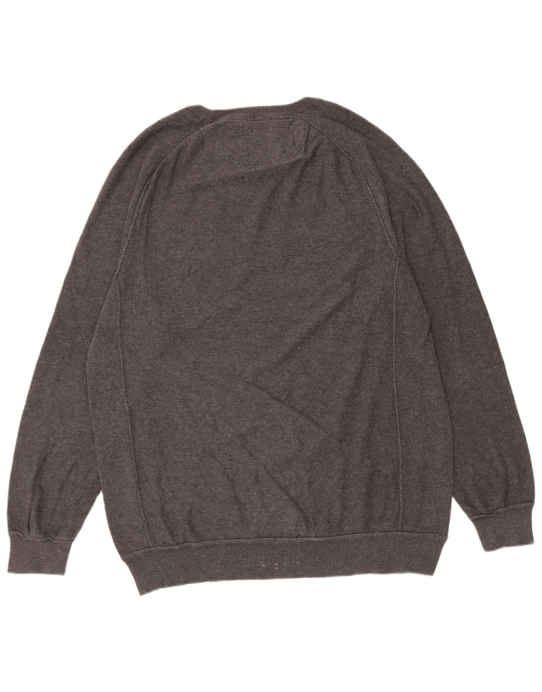 French Connection Mens Boat Neck Jumper Sweater Medium Grey Cotton