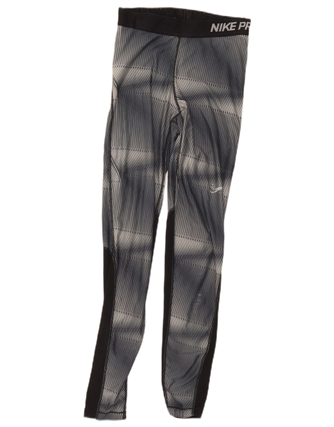 Nike Boys Graphic Leggings 10-11 Years Grey Colourblock Polyester