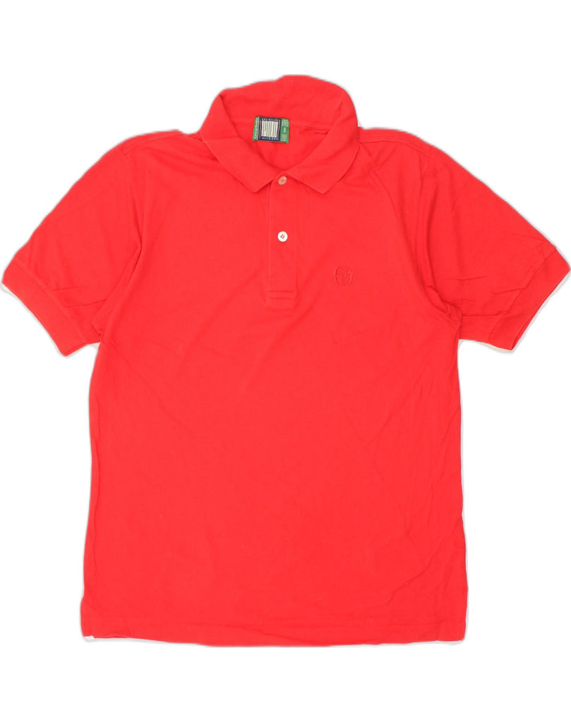 SERGIO TACCHINI Mens Polo Shirt Medium Red Cotton | Vintage Sergio Tacchini | Thrift | Second-Hand Sergio Tacchini | Used Clothing | Messina Hembry 