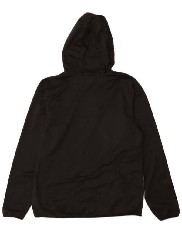 SPALDING Mens Hooded Tracksuit Top Jacket Large Black Colourblock