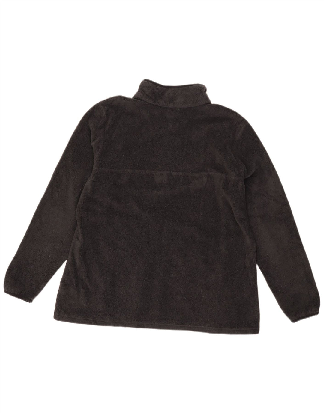 Columbia Womens Button Neck Fleece Jumper UK 18 XL Grey Polyester