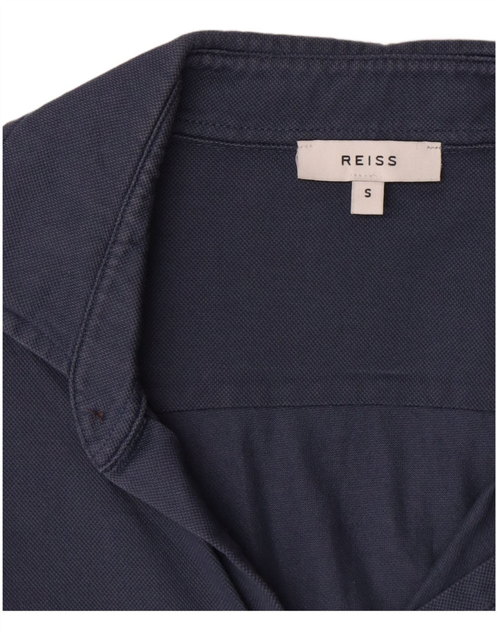 Reiss Mens Shirt Small Blue Cotton