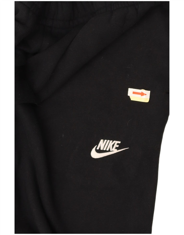 NIKE Mens Tracksuit Trousers Joggers Large Black Cotton
