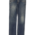 Replay Womens Straight Jeans W31 L34 Blue Cotton