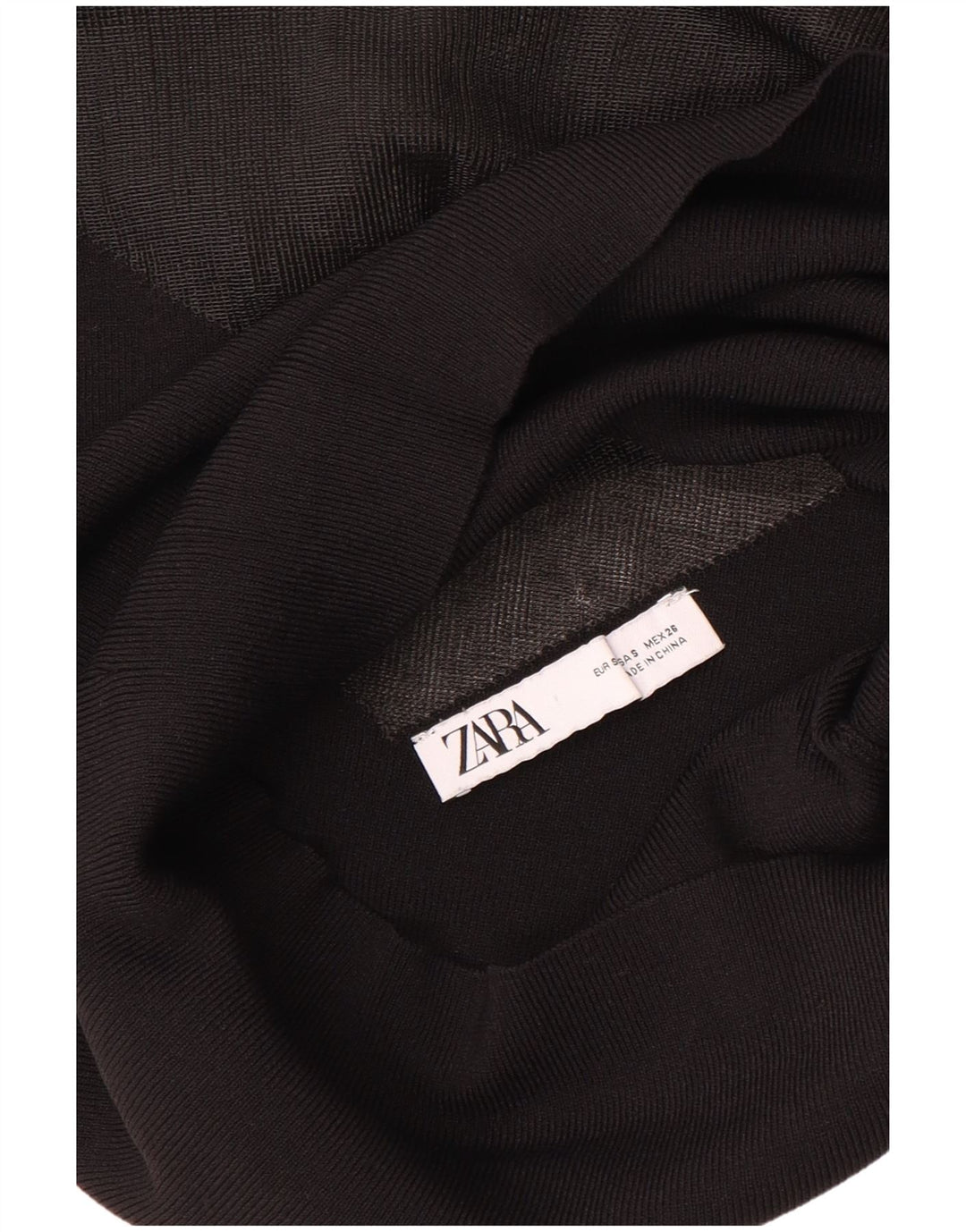Zara Womens See Through Blouse Top UK 8 Small Black