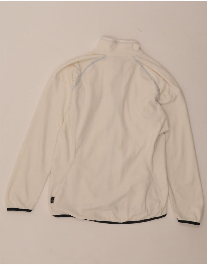 Adidas Womens Clima 365 Fleece Jacket UK 14 Medium White Polyester