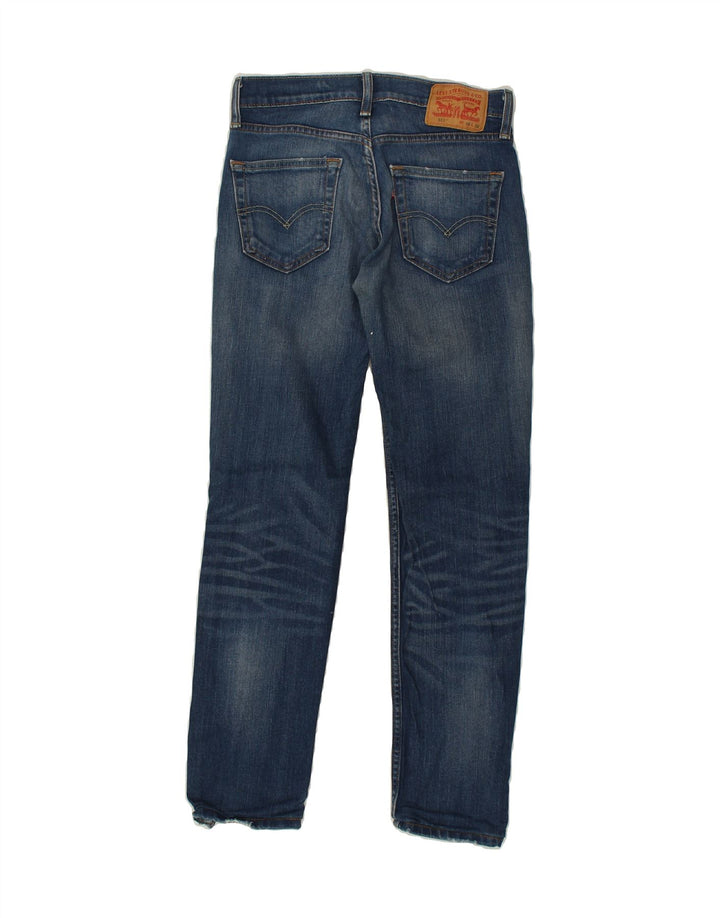 LEVI'S Womens 511 Slim Jeans W29 L29 Blue Cotton | Vintage Levi's | Thrift | Second-Hand Levi's | Used Clothing | Messina Hembry 