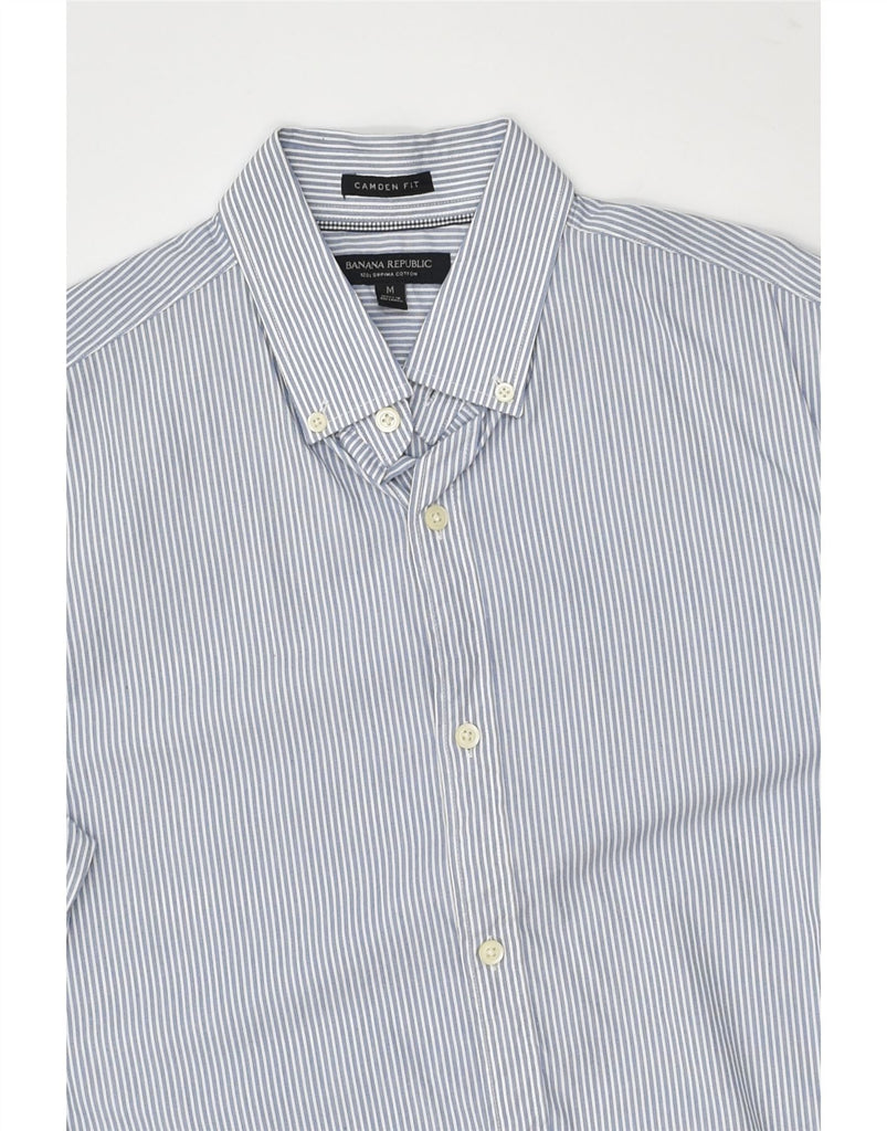 BANANA REPUBLIC Mens Camden Fit Shirt Medium Blue Pinstripe Cotton | Vintage Banana Republic | Thrift | Second-Hand Banana Republic | Used Clothing | Messina Hembry 