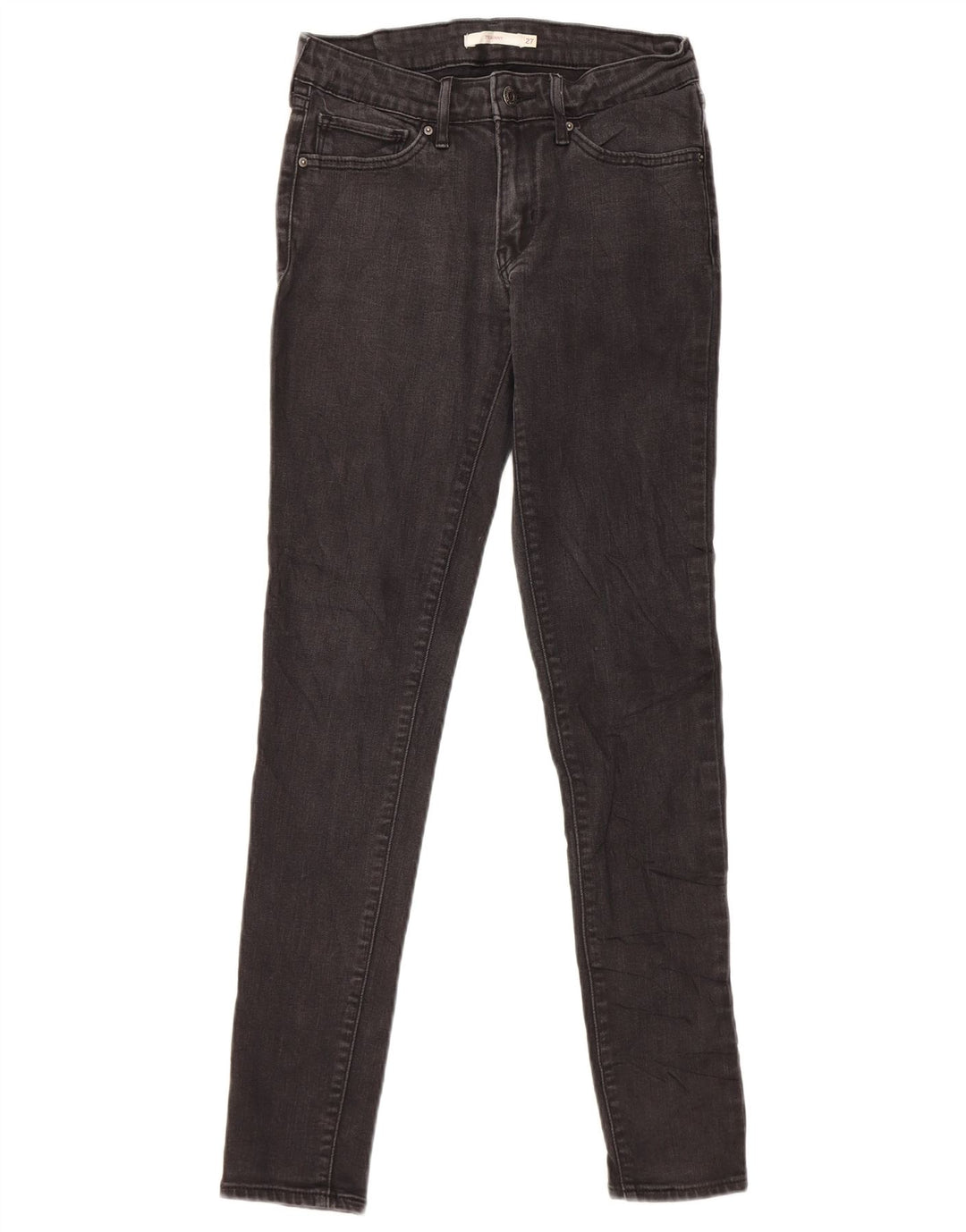 Levi's Womens 711 Skinny Jeans W27 L30 Grey Cotton