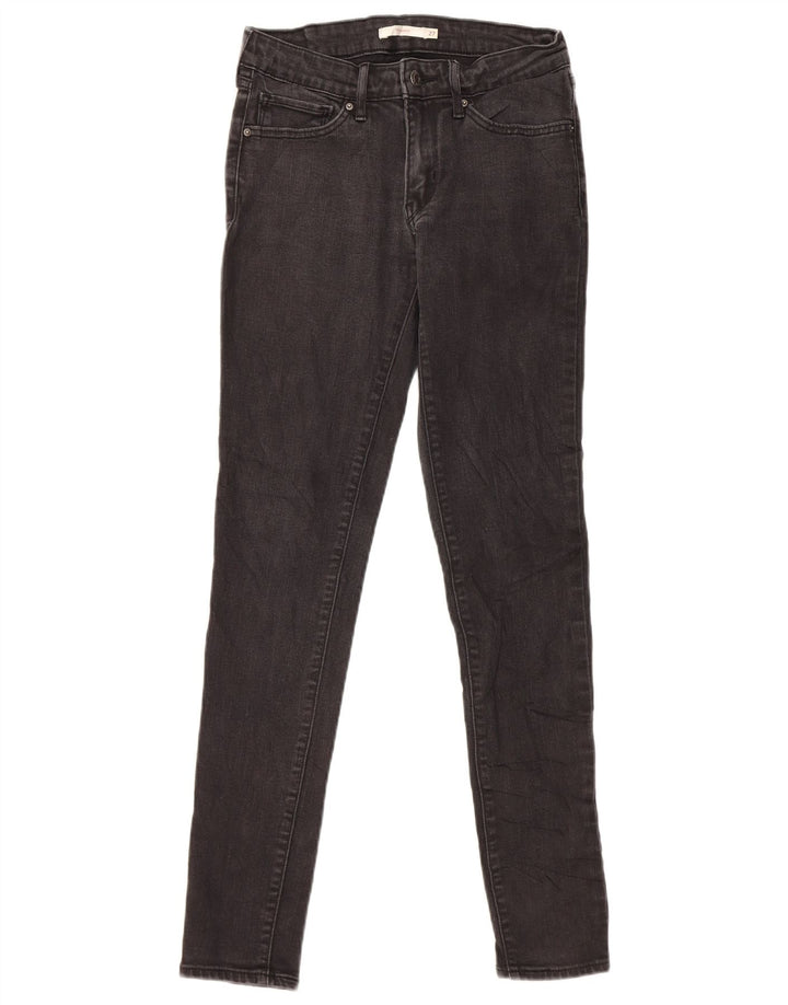 Levi's Womens 711 Skinny Jeans W27 L30 Grey Cotton