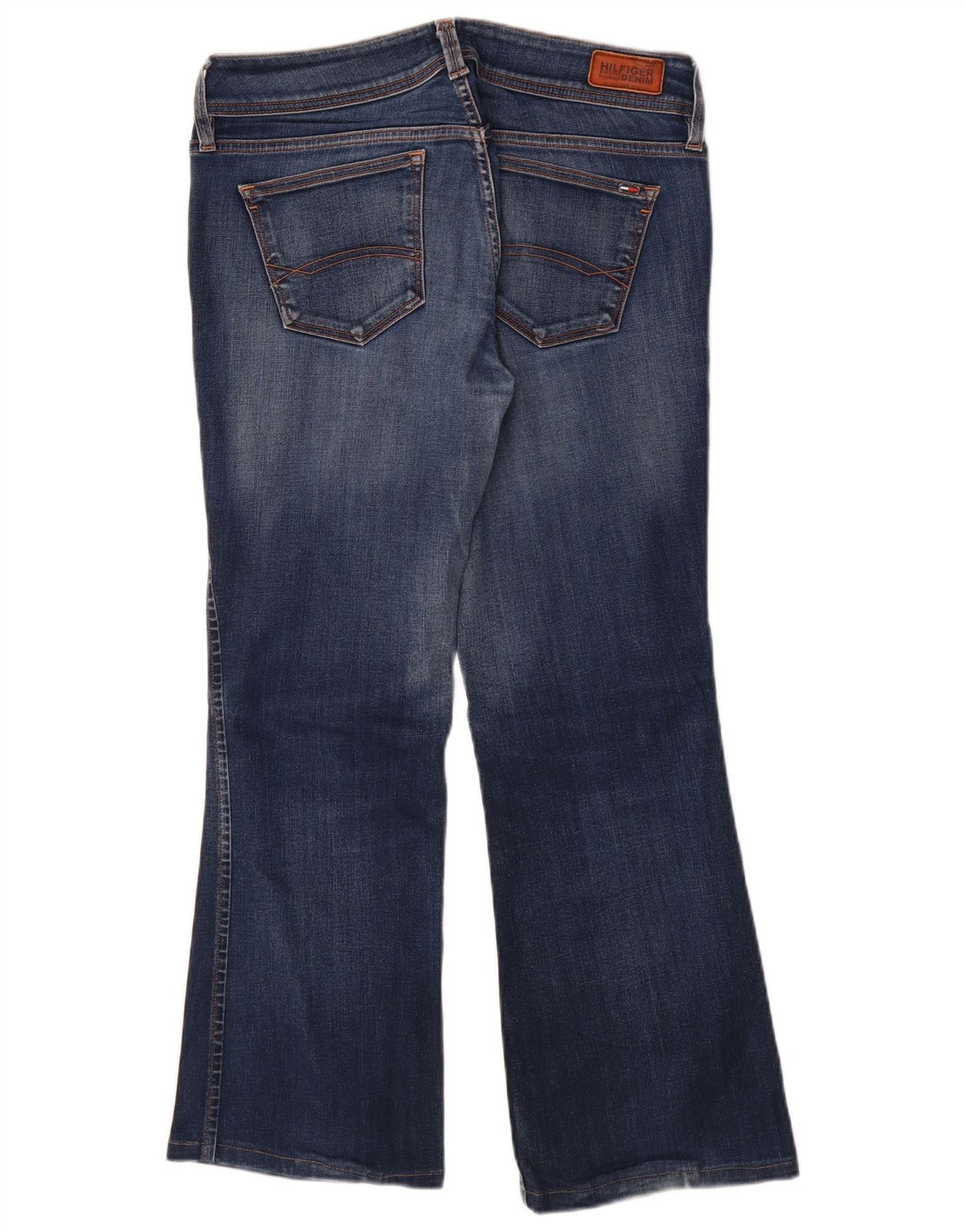 TOMMY HILFIGER Womens Bootcut Jeans W30 L27 Blue Cotton