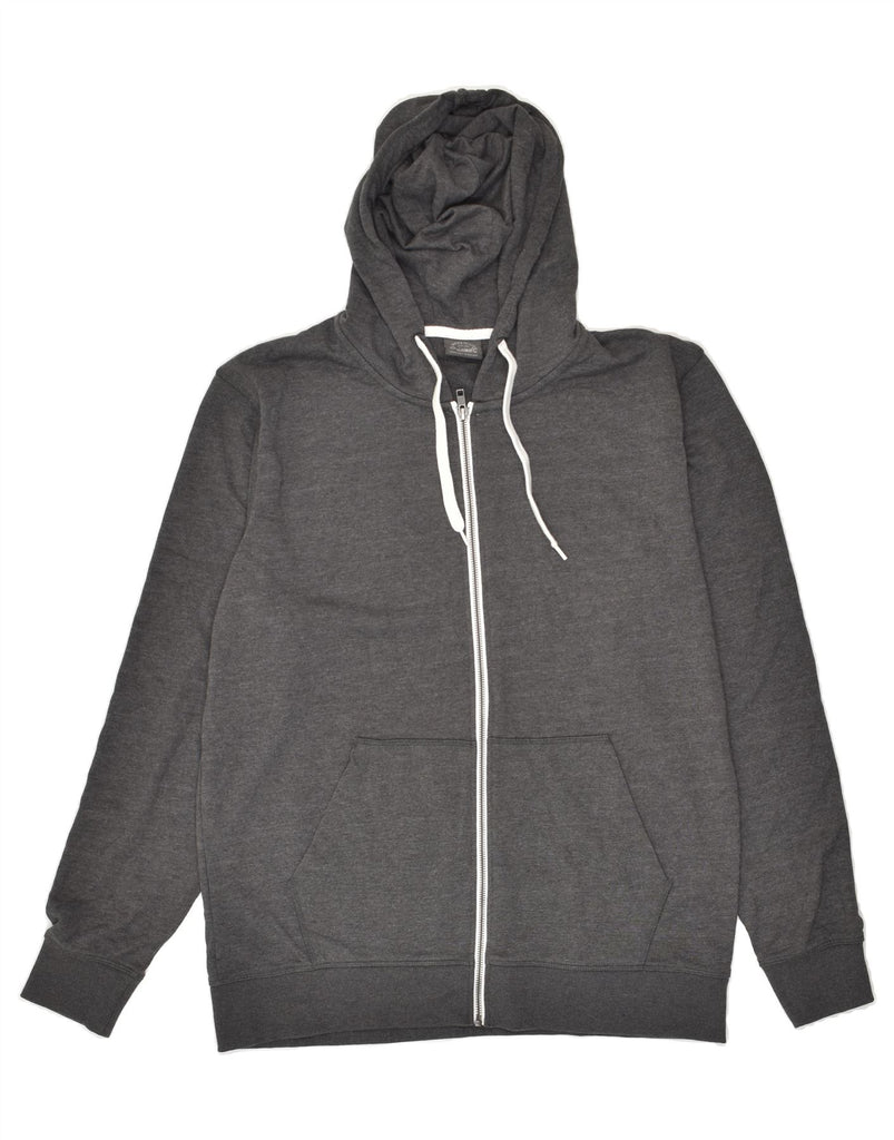 JACK & JONES Mens Zip Hoodie Sweater XL Grey Cotton | Vintage Jack & Jones | Thrift | Second-Hand Jack & Jones | Used Clothing | Messina Hembry 