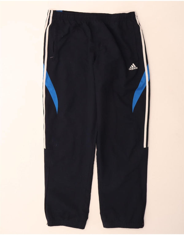 Adidas Mens Tracksuit Trousers Joggers Large  Navy Blue Colourblock