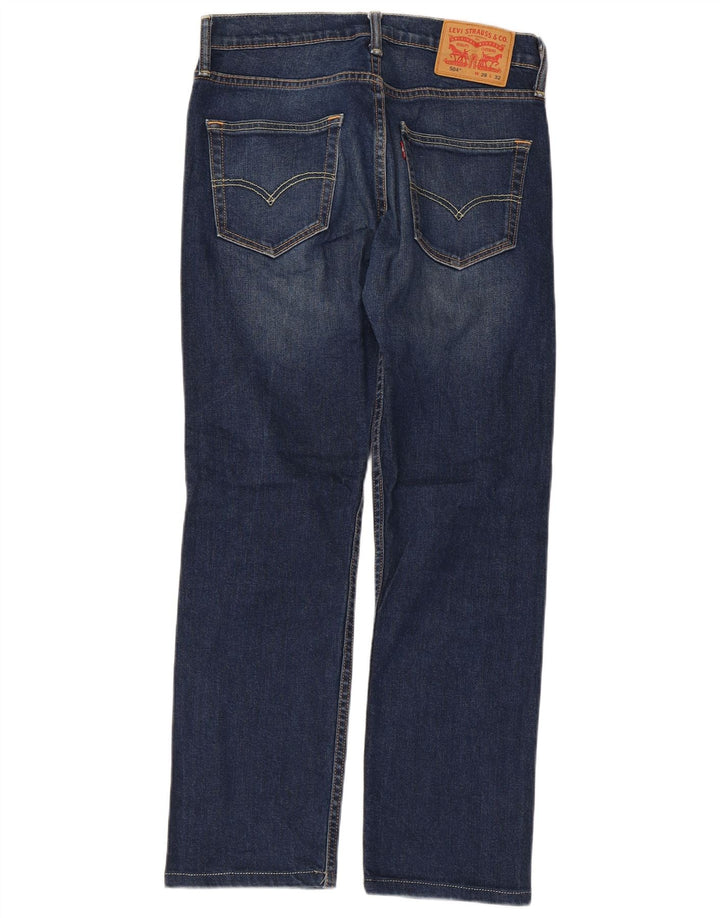 Levi's Mens 504 Straight Jeans W28 L28 Navy Blue Cotton