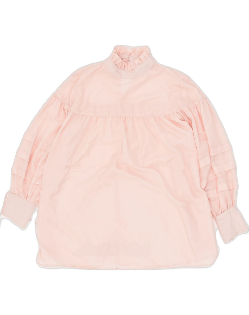 TOPSHOP Womens Oversized Blouse Top UK 6 XS Pink Polyester | Vintage Topshop | Thrift | Second-Hand Topshop | Used Clothing | Messina Hembry 