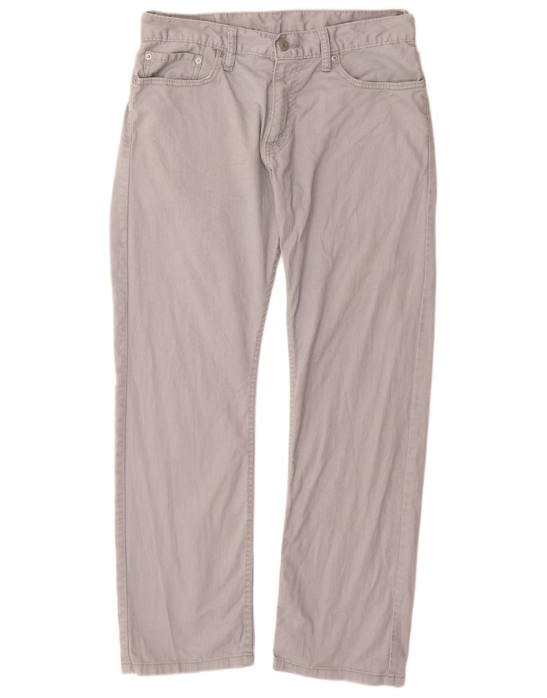 Levi's Mens 514 Straight Jeans W32 L30 Grey Cotton