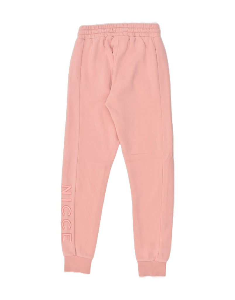 NICCE Womens Tracksuit Trousers Joggers UK 6 XS Pink Cotton | Vintage Nicce | Thrift | Second-Hand Nicce | Used Clothing | Messina Hembry 