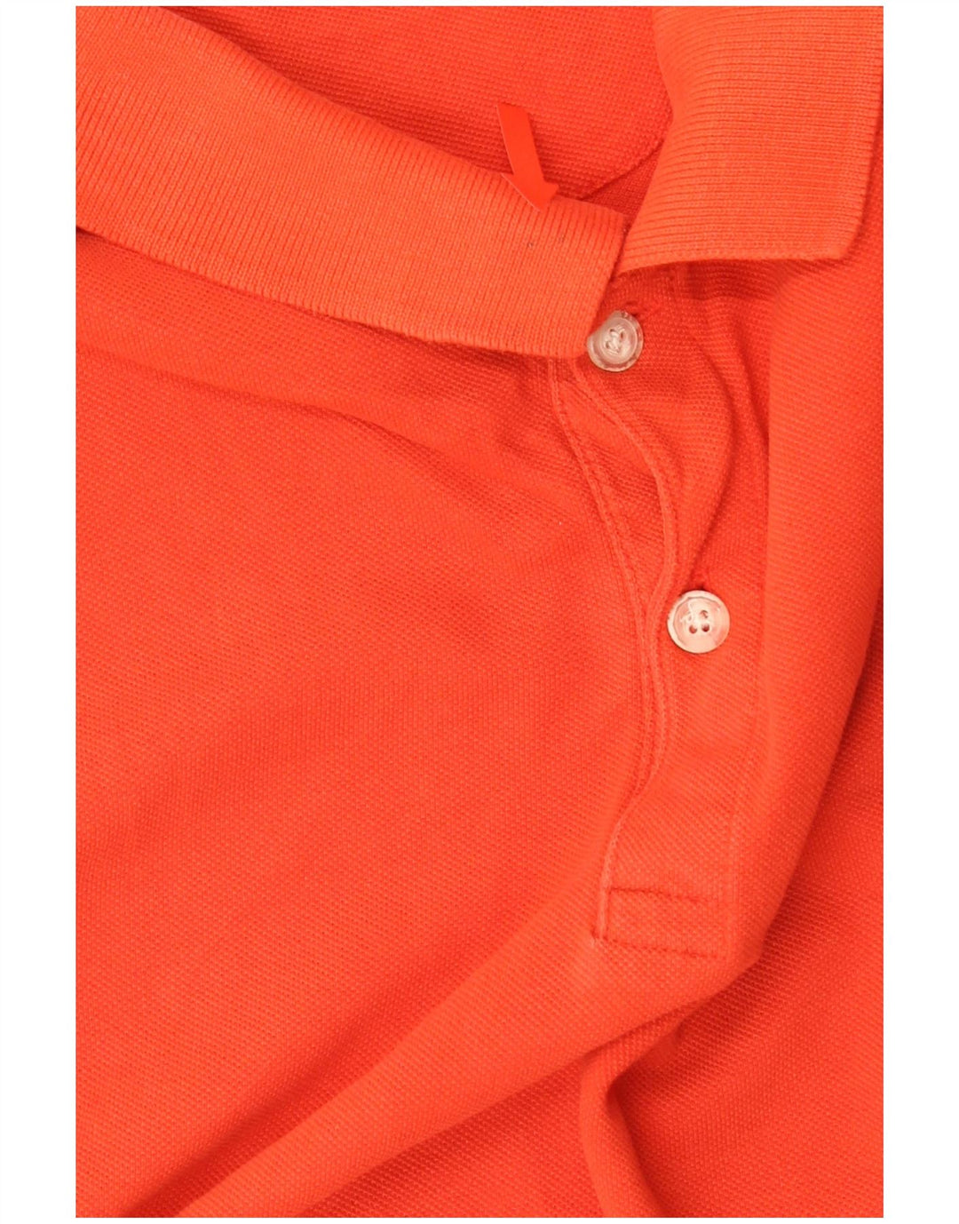 DKNY Mens Graphic Polo Shirt 2XL Orange Cotton