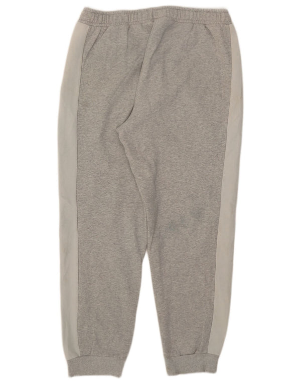 Puma Mens Tracksuit Trousers Joggers Medium Grey Colourblock Cotton
