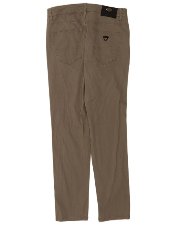 Wampum Mens Straight Corduroy Trousers IT 48 Medium W33 L31 Grey Cotton