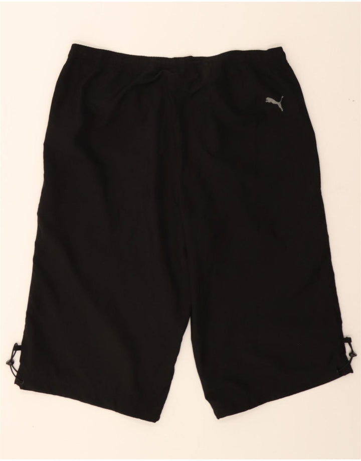 PUMA Mens Graphic Sport Shorts Large  Black Vintage Puma and Second-Hand Puma from Messina Hembry 