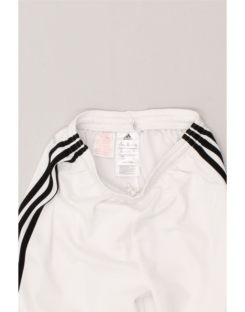 ADIDAS Boys Climalite Sport Shorts 11-12 Years White Polyester | Vintage Adidas | Thrift | Second-Hand Adidas | Used Clothing | Messina Hembry 