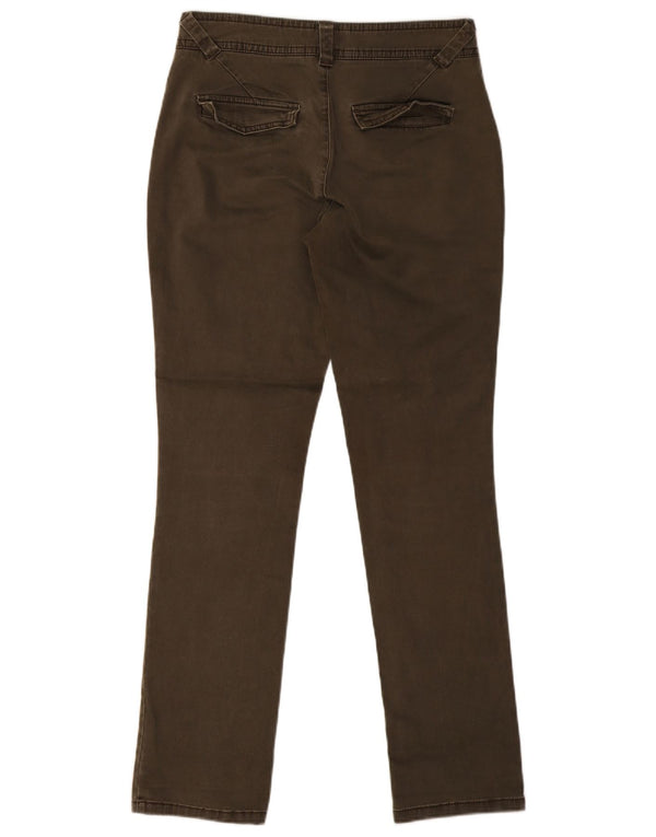 White Stuff Womens Slim Chino Trousers UK 10 Small W28 L30 Khaki Cotton