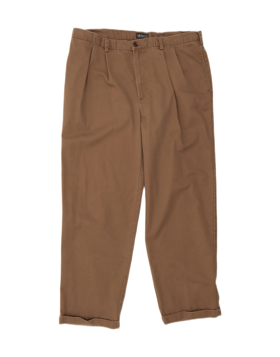 IZOD Mens Straight Pegged Chino Trousers W40 L32 Beige Vintage Izod and Second-Hand Izod from Messina Hembry 