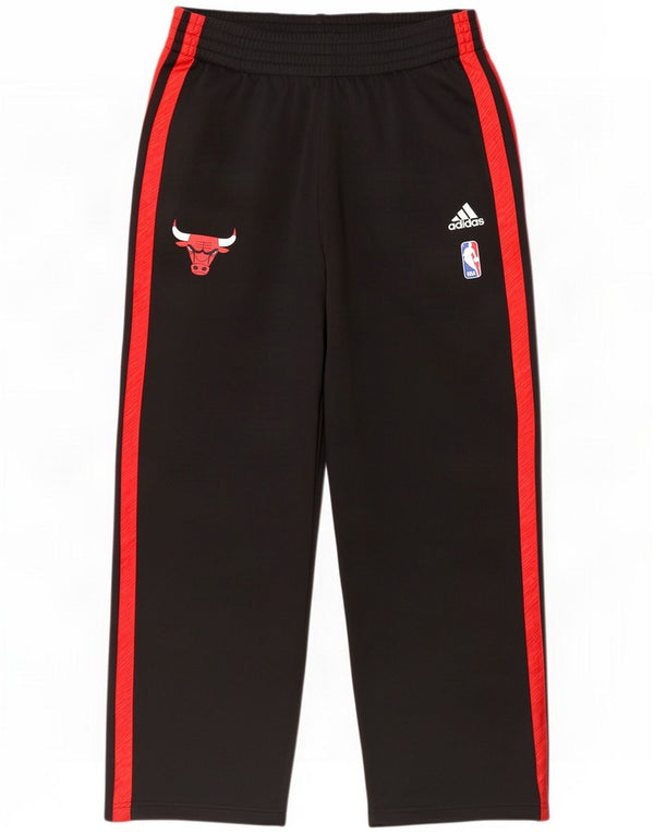 Adidas Mens Chicago Bulls Tracksuit Trousers Medium Black Polyester