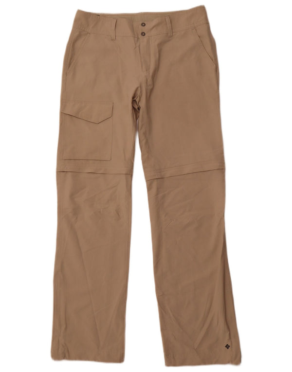 COLUMBIA Womens Straight Cargo Trousers US 8 Medium W30 L32 Beige